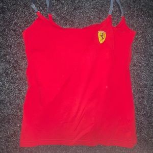 FERRARI tank top with built in bra